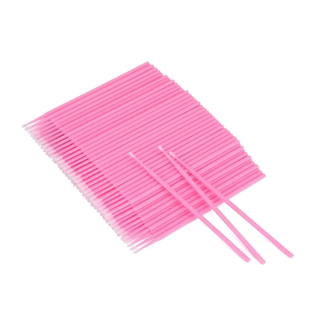 100PCS Cotton Swabs, Disposable Micro Applicators Brush for Makeup and Personal Care Cosmetic Brush, Micro Swabs for Eyelash Extensions, Nails, Eyeliner