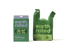 Earth Rated | Dog Poop Bags with Handles Easy Tie, Leakproof, Lavender Scented - 120 Count Reusable Durable 13.5 x 7 Inches B Corp Certified