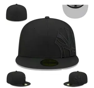 Trendy New Era Full Black 9FIFTY New York Yankees MLB Cap | Adjustable Classic Baseball Hat. 2026 outdoorfun