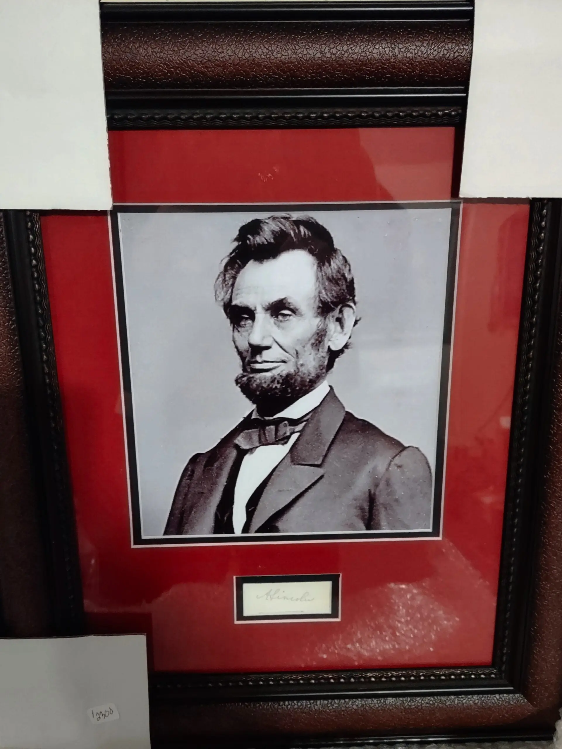 President Abraham Lincoln autograph cut
