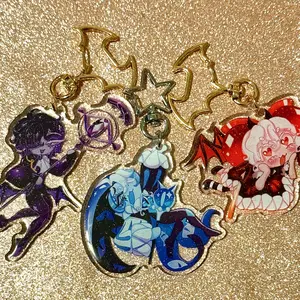 CRK Glitter Epoxy Keychains