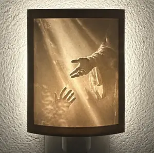 Christian Bedroom Night Light | Jesus Touch Religious Decor