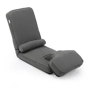 Folding Sofa Bed, Convertible Sleeper Chair Bed with table, Gaming Floor Chair with 5-Position Adjustable Back Support, Small Comfy Couch for Bedroom Small Space, Apartment Dorm, Xmas Gift(Dark Grey)