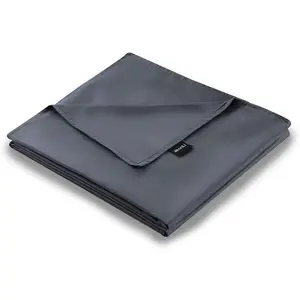 Duvet Cover for Weighted Blanket (Grey, 60'' x 80''), Breathable Soft Duvet Cover  Size Removable Cooling Comforter Cover for  Season