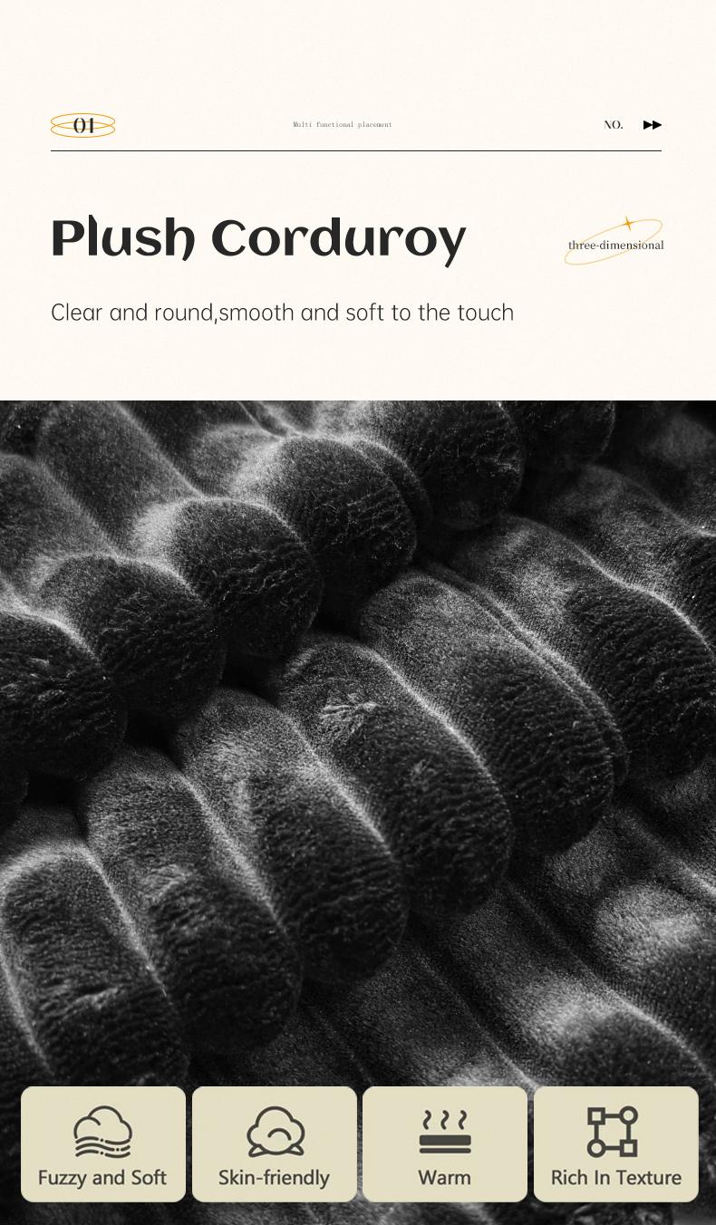 【2 Packages Shipping】135.8"L-Shaped Boneless Sectional Cloud Couch Corduroy Velvet Modular with Chaise No Assembly Required Sofa Living Room Furniture 105.9"