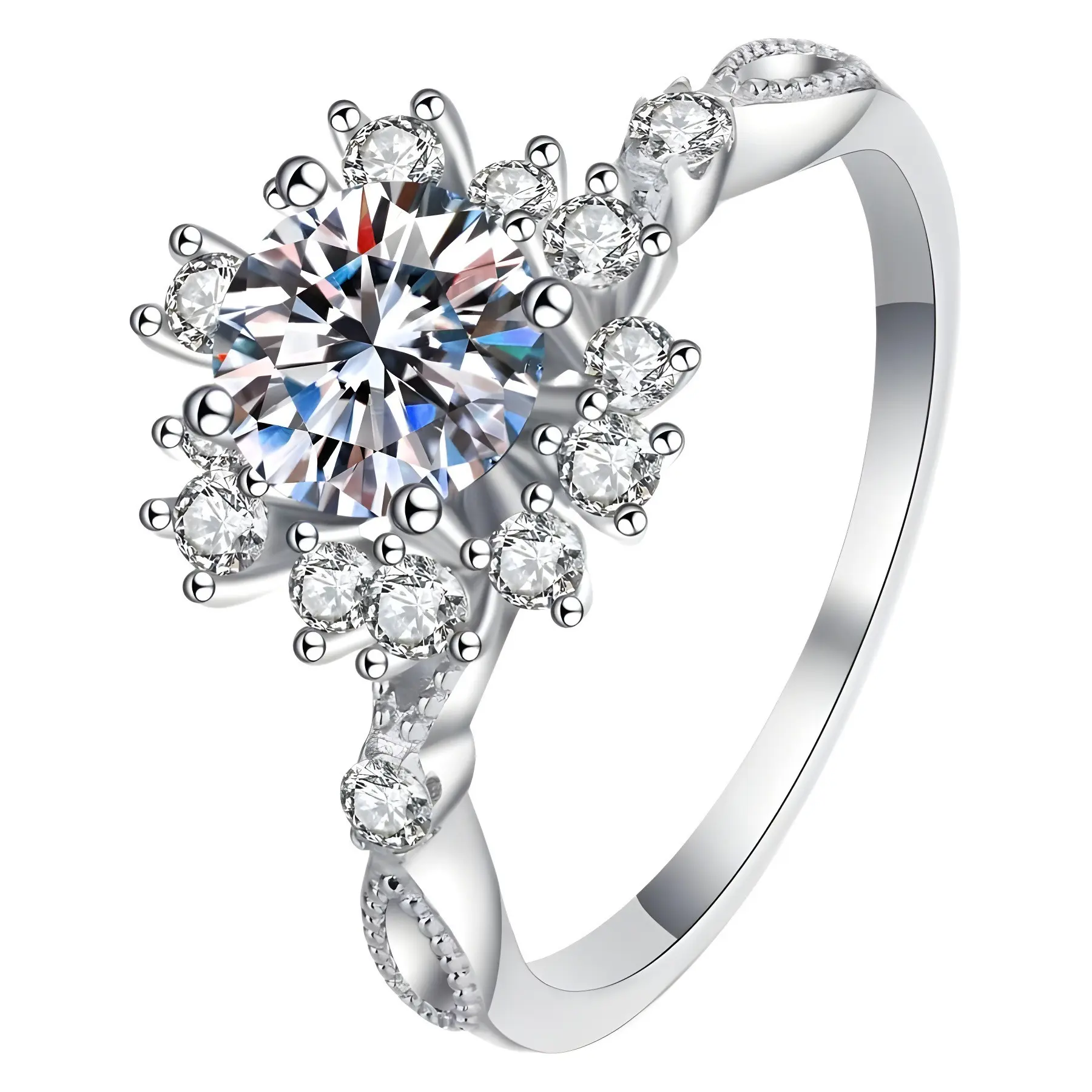 【K4】0.5CT Classical Synthetic Moissanite Ring– Elegant Classic Choice for Engagement, Wedding, Anniversary, or Valentine's Day Gift 【K4】0.5CT Classical Synthetic Moissanite Ring– Elegant Classic Choice for Engagement, Wedding, Anniversary, or Valentine's Day Gift