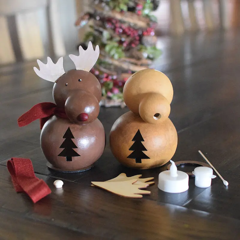 Gourd Craft Kit - Moose - DIY Craft Supply Kit