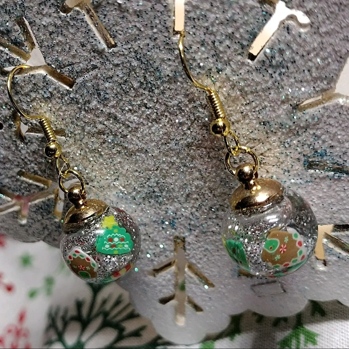 Snow globe Earrings