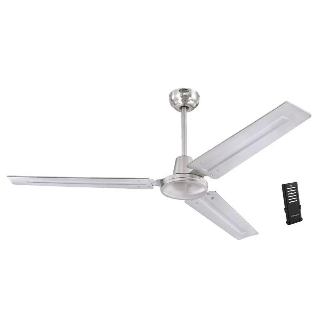 Westinghouse 3005990 56 in. Jax Brushed Nickel Compact Cooling Indoor Ceiling Fan, White, Compact Ceiling Fans, Cooling Ceiling Fans