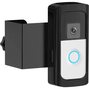 Anti-Theft Video Doorbell Camera Mount, Doorbell Bracket No Drilling Compatible with Most Video Doorbell for Houses, Apartments, Rentals (Black)