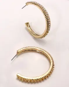 Pearl Kiss Hoop Earrings