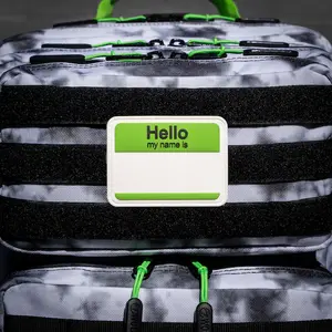 Graffiti Green Hello My Name Is Patch