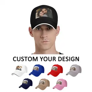 Customizable Baseball Cap - Personalize with Your Photo & Logo, Adjustable Fit for Men & Women, Perfect for Outdoor Activities