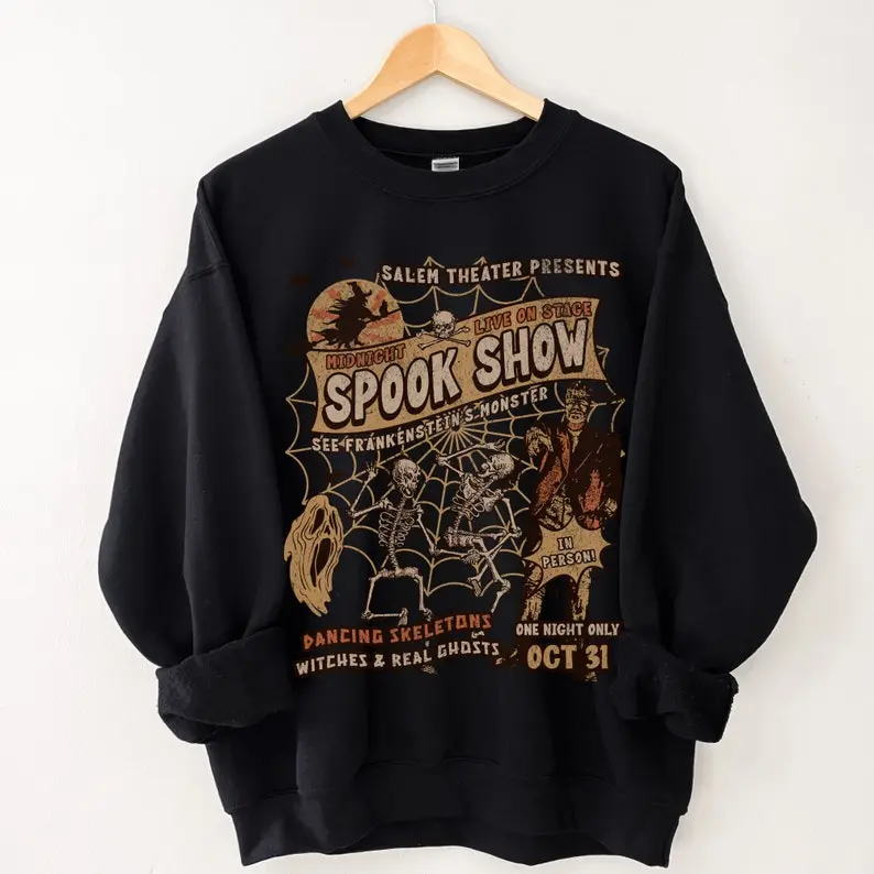 Retro Monster Mash Sweatshirt, Spooky Halloween Crewneck, Spooky Season Gift for Him or Her