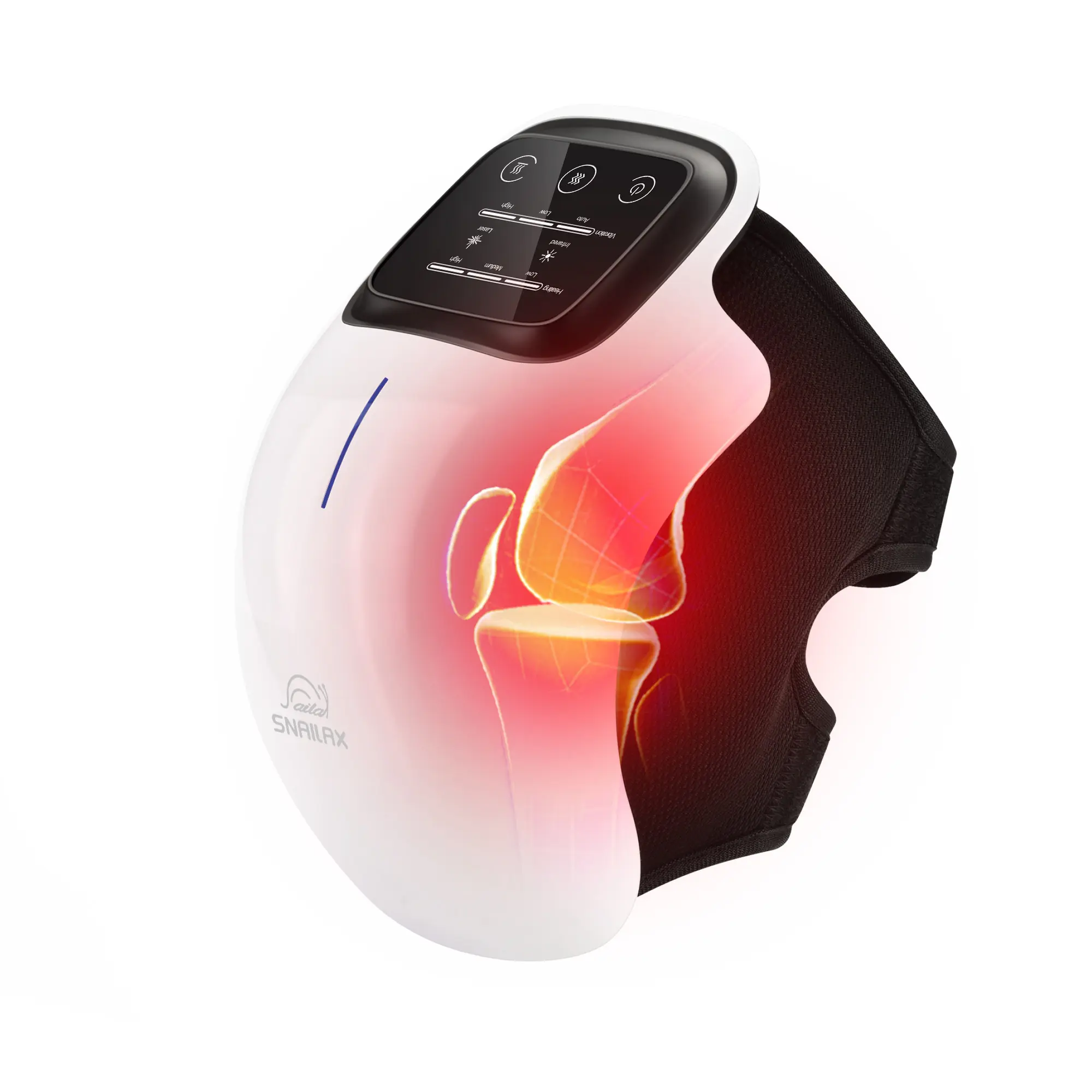 Snailax Cordless Knee Massager with Heat Therapy for Pain Relief, Vibrating Selfcare Device with 3 Modes, 3 Heat Levels & LED Touch Control, Led Display, Massage Devices, Friends, Father's Day