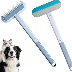 Pet Hair Removal Tool, Reusable, Washable Lint Cleaner for Dog and Cat Hair, Gentle on Furniture, Effective on Carpets, Bedding,Clothing,Pet Hair Remover for Furniture, Cat/Dog Hair Remover with Extra long Handle