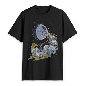 Men's Star Wars Christmas Darth Vader Santa's Sleigh T-Shirt