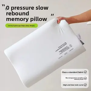 Zero Pressure Air Gel Pillow Neck Protection Slow Rebound Memory Foam Pillow Student Dorm Single Pillow Hotel Same Style Adult Cervical Pillow Home Sleep Pillow