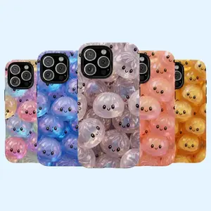 Cute Jelly Glitter Dumpling Tough Case Compatible with iPhone 11, 12, 13, 14, 15, 16, 17 check our available sizes