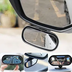 2Pcs Car Blind Spot Mirror,360° Adjustable Wide Angle HD Convex Rearview Mirror, Self-Adhesive Side Mirror Auxiliary Mirror for Car SUV Truck,Car Mirror Accessories