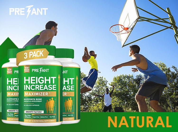 PRETANT-Growth Capsules to Grow Taller - Height Increase Maximizer with Calcium for Bone Strength -Natural Get Taller Supplement - Dietary Edible Healthcare Fitness