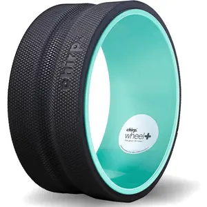 Chirp Wheel Foam Roller - Targeted Back Foam Roller for Neck & Back Pain Relief, Deep Tissue Muscle Massage, Trigger Point Round Design - High Density Tool for Physical Therapy and Exercise