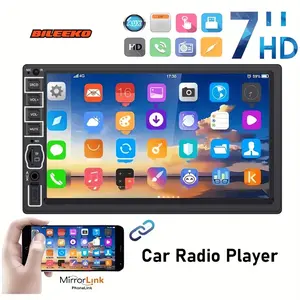 Bileeko Car Radio Headunit MP5 Player Stereo Navigation Phone Mirror Connection 7 inch Touch Screen Fit For Universal 2 DIN Pane