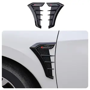 Universal Car Fender Side Vent Cover, 1 Pair Rubber Front Fender Vent Decoration Sticker, Spoiler Wing & Baffle Guard Strip Accessories for Most Vehicles