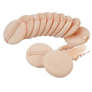 1/4/12pcs Powder Puff Face Makeup Powder Puff Pads 2.36inch, Velour Round Fluffy Powder Puff for Loose Powder Foundation