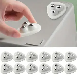 12-Pack Silky Glide Wheel Pulley Sets with Self-Adhesive Pads - Effortlessly Smooth Movement for Furniture & Appliances on Any Flat Surface. Perfect for Home or Office Use. Easy to Install, No Tools Needed.