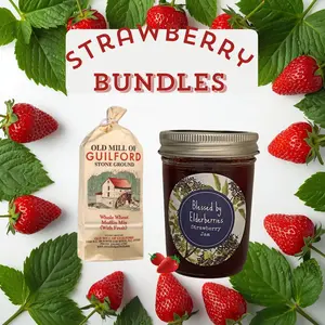 Strawberry Whole Wheat Muffin Bundle with your choice of Strawberry Jam