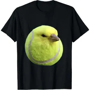 Stupid Tennis Bird Emoji Brain-Boasting Z Generation T-Shirt - Briannawo Store 31B0DDM34GWZ