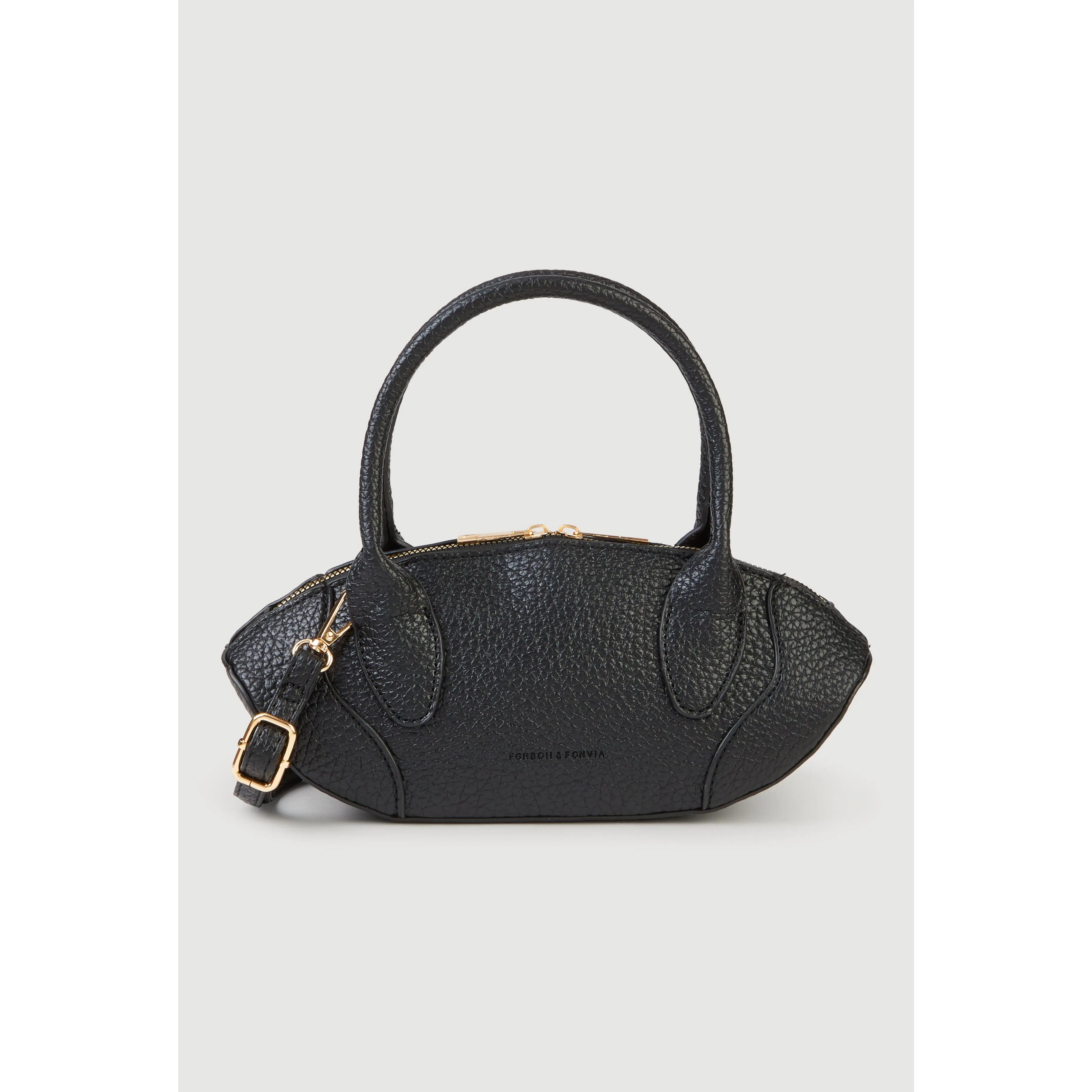 Faux Leather Top Handle Convertible Crossbody Bag