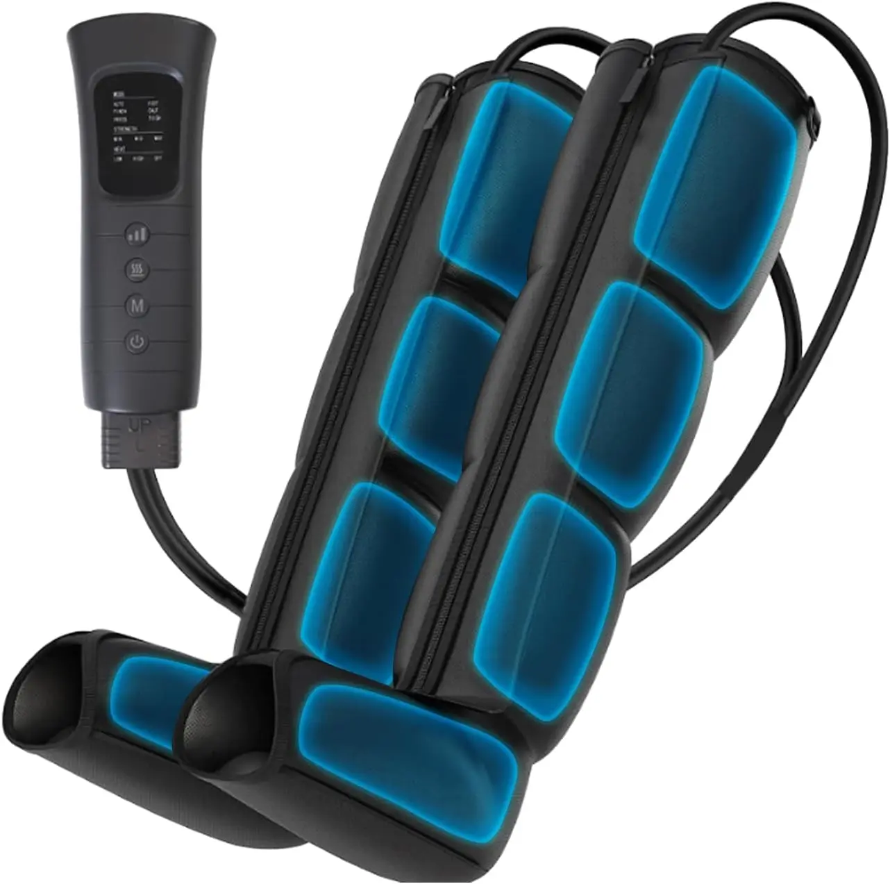 Recovery Leg Air Compression Massager with Zipper Boots 6 Modes