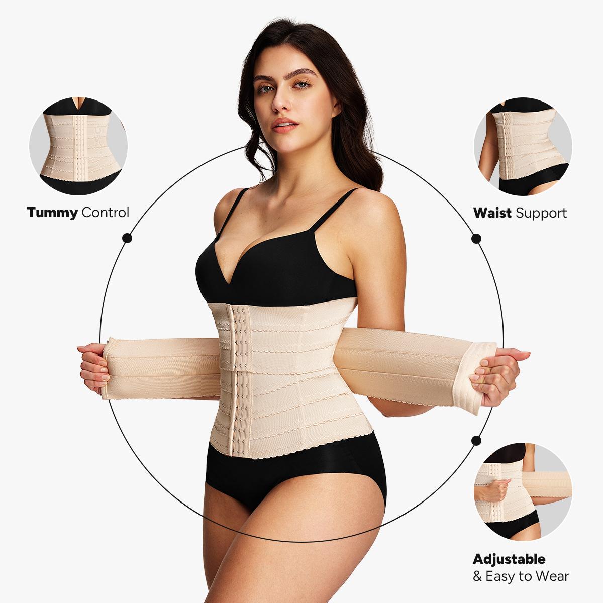 【LIVE】Nebility Women's Waist Trainer Minimalist Plain Design Compression Fajas Basic Shapewear for Firm Support