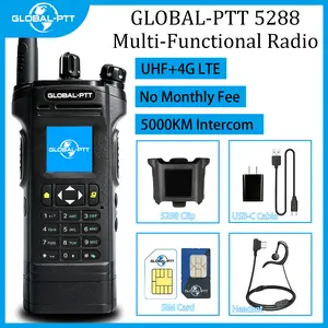 GLOBAL-PTT 5288 Essential walkie-talkie for outdoor 16 Channels walkie-talkie UHF POC Dual Band two way radios