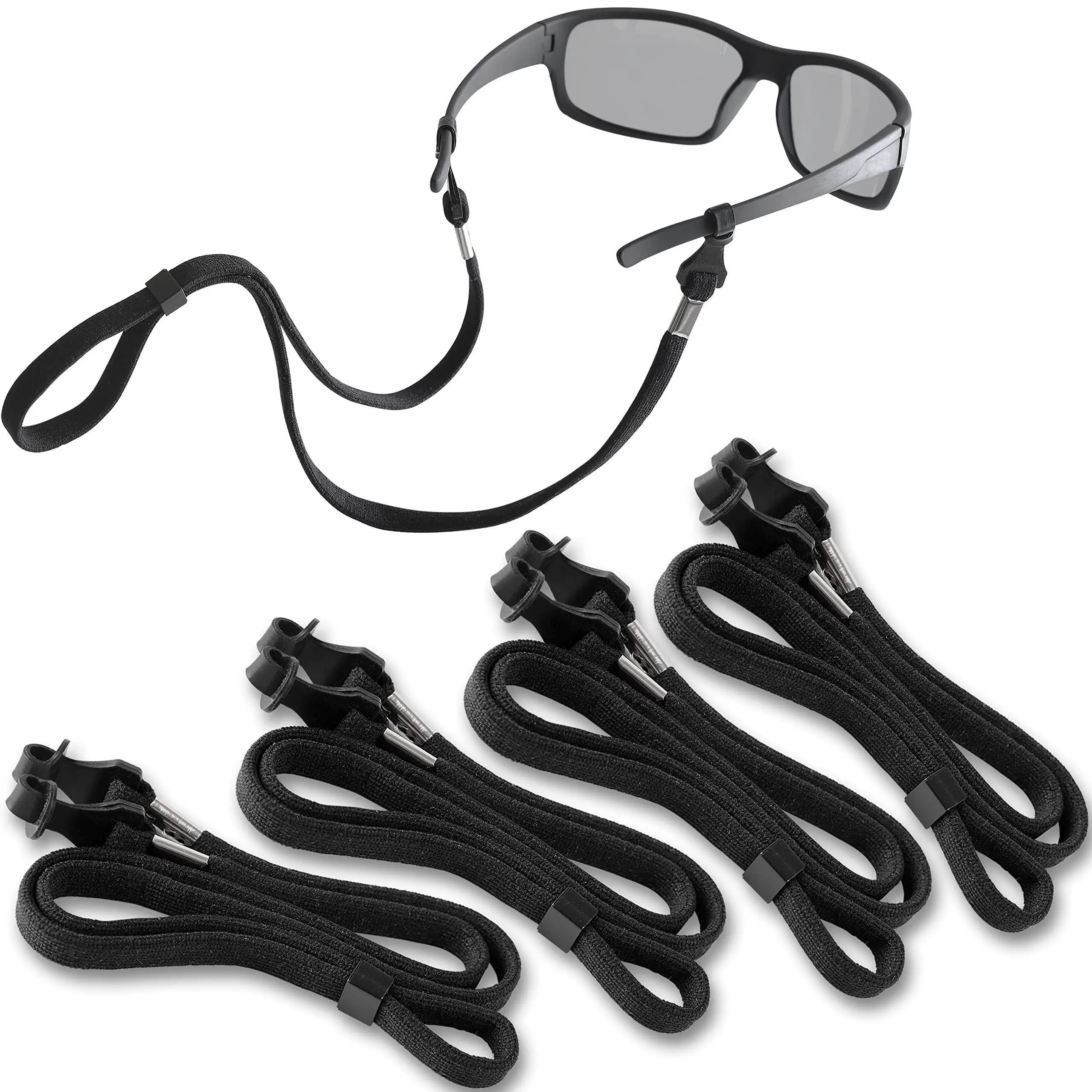 Eye Glasses String Holder Strap Eyeglass Nonslip Clip Loop 4 Pcs 27 Inch Long
