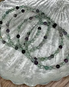 4mm Fluorite Sphere Bracelet