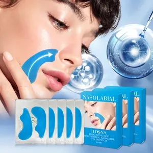 ilisya Hyaluronic Acid Nasolabial Fold Patches (3 Boxes) - Facial Care Product, Hydrating & Moisturizing, Reducing Fine Lines