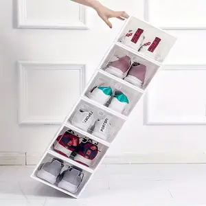 12piece high-value transparent shoe box | Stacking does not occupy an area, Drawer Storage Organizer, Clear Shoe Storage