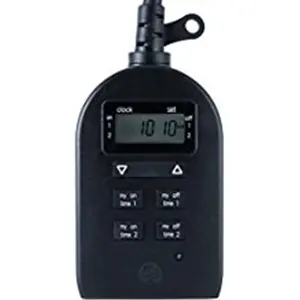 212 MAIN MyTouchSmart 2-Setting Single Outlet Grounded Outdoor Timer, Digital Display, Plug-In Grounded Unit