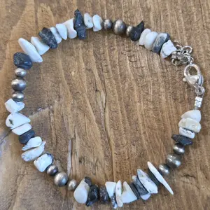 White Buffalo chip Bracelet