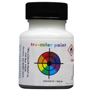 212 MAIN Tru-Color 1oz Acrylic Paint - Bright White, Permanent Dry Formula, Ideal for Surface Detail Enhancement, Art Craft Supplies, Office & School Stationery