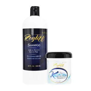 Salt-free shampoo 32 oz + Deep Keratin treatment 16 oz Conditioner Haircare Cleansing Cleanser