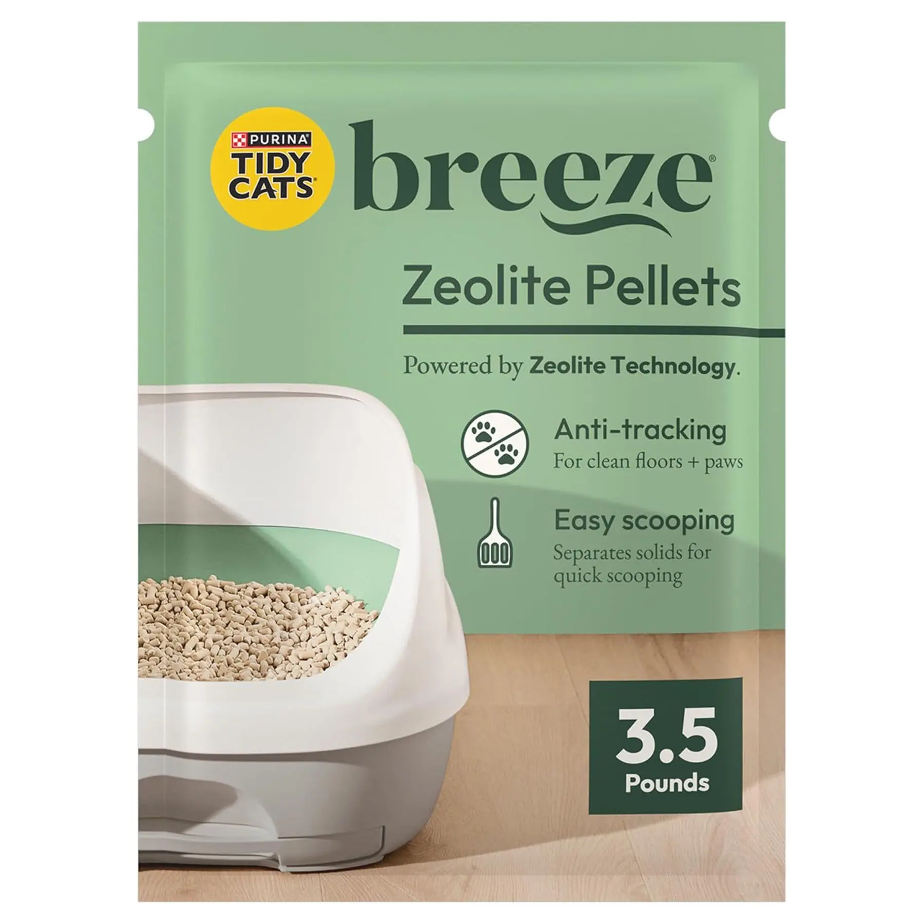 Purina Tidy Cats Litter Pellets, Breeze Refill Litter Pellets in Recyclable Box - (6) 3.5 lb. Bags