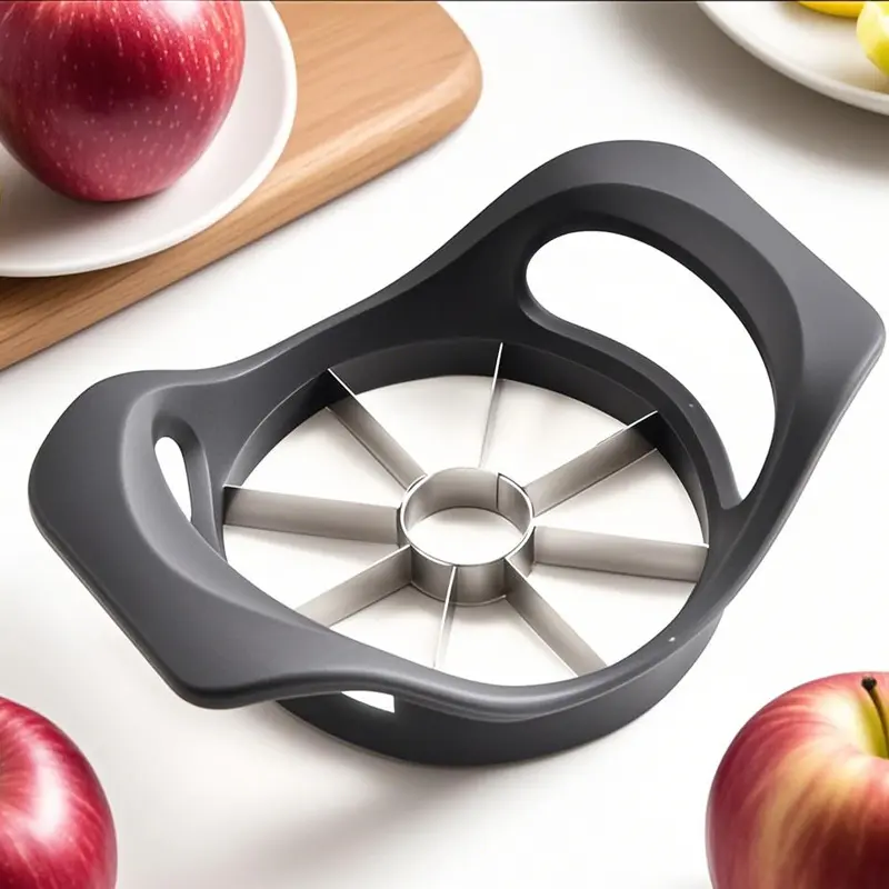 Large Apple Slicer and Corer, Stainless Steel Sharp Blade with Ergonomic Non-Slip Plastic Handle, Kitchen Fruit Cutter Easy to Clean, Fruit Vegetable Slicer, Kitchen Fruit Utensil
