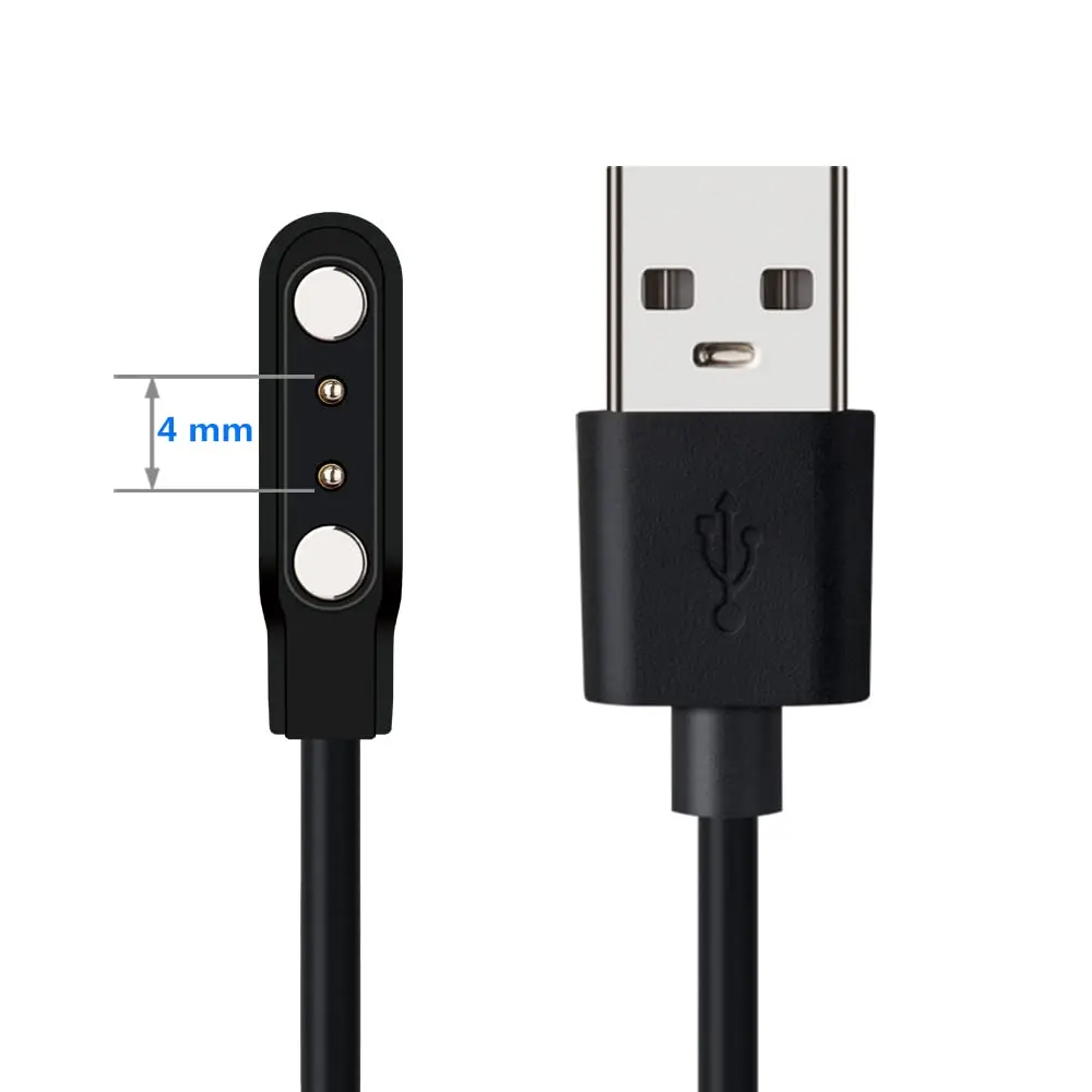 Smart Watch Universal Charger , da fit Smartwatch Accessories 2 Pin  Suction Replacement Charger for Smart Watch/Fitness ,  Contact pin spacing Compatible 4mm