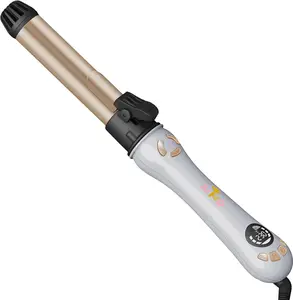 AIKO PRO 1 Inch Professional Automatic Rotating Curling Iron, Nano Titanium Auto Spin Curling Wand Hair Curler with 11 Adjustable Temps 250°F to 450°F, 60 Min Auto Shut-Off, Anti-Scald & Dual Voltage