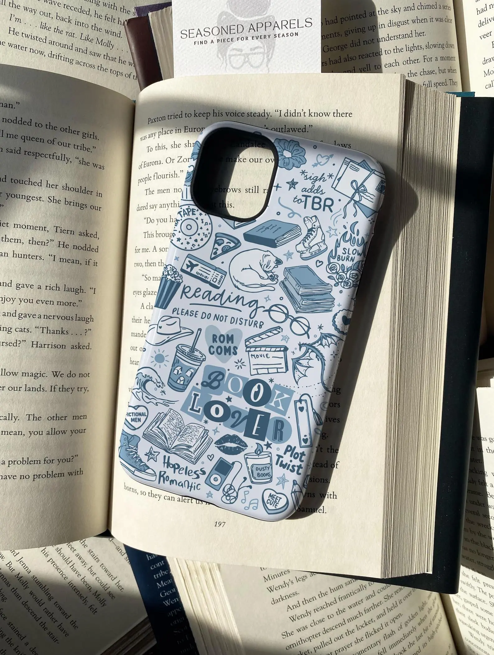 Book Phone Case, Romance Reader Phone Case, Fantasy Book Lover Gift