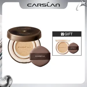 CARSLAN Lasting Air Cushion Cream Face Foundation Makeup, Lightweight, Medium to Full Coverage, Semi-Matte, Long-Lasting Oil Control/Moisturizing Finish Foundation (Refill Included)